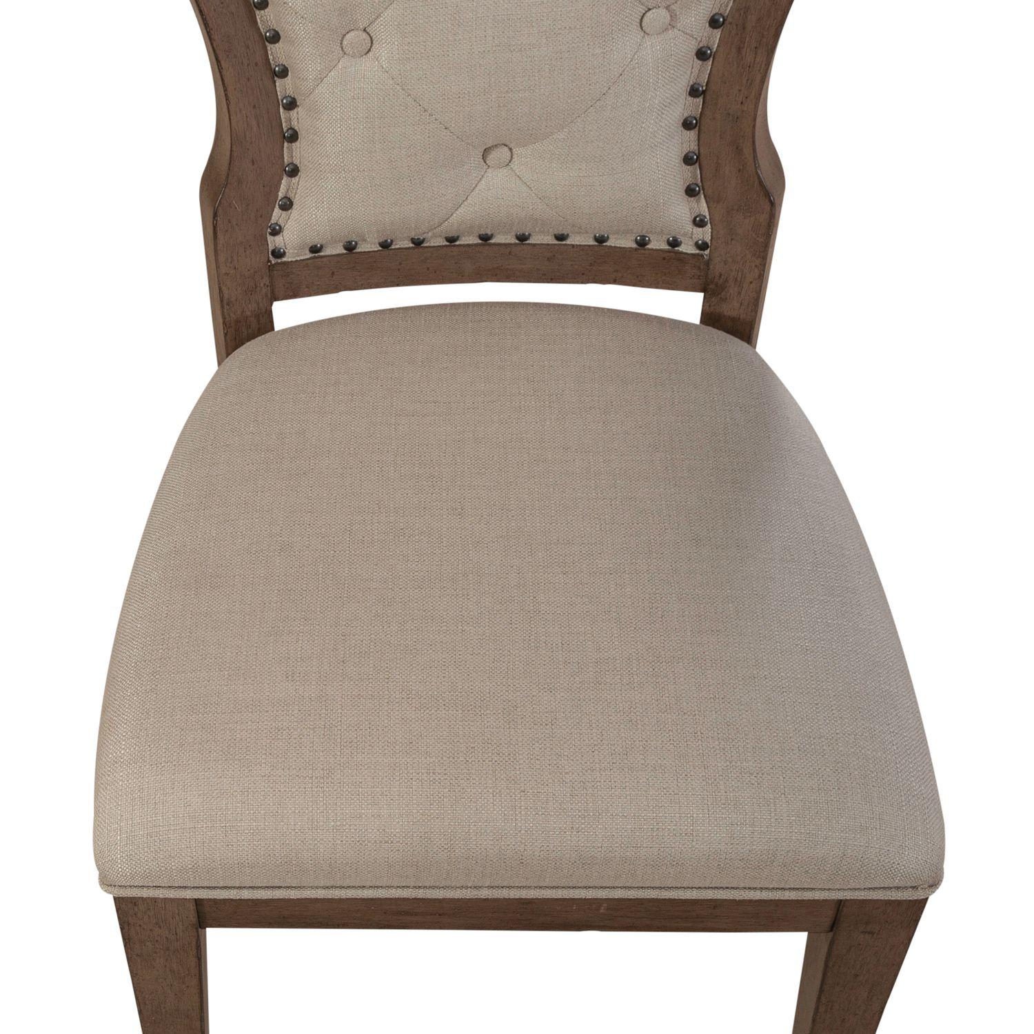 

    
615-C0501S-Set-2 Transitional Taupe Tufted Dining Chair Set 2pcs 615-C0501S Liberty Furniture
