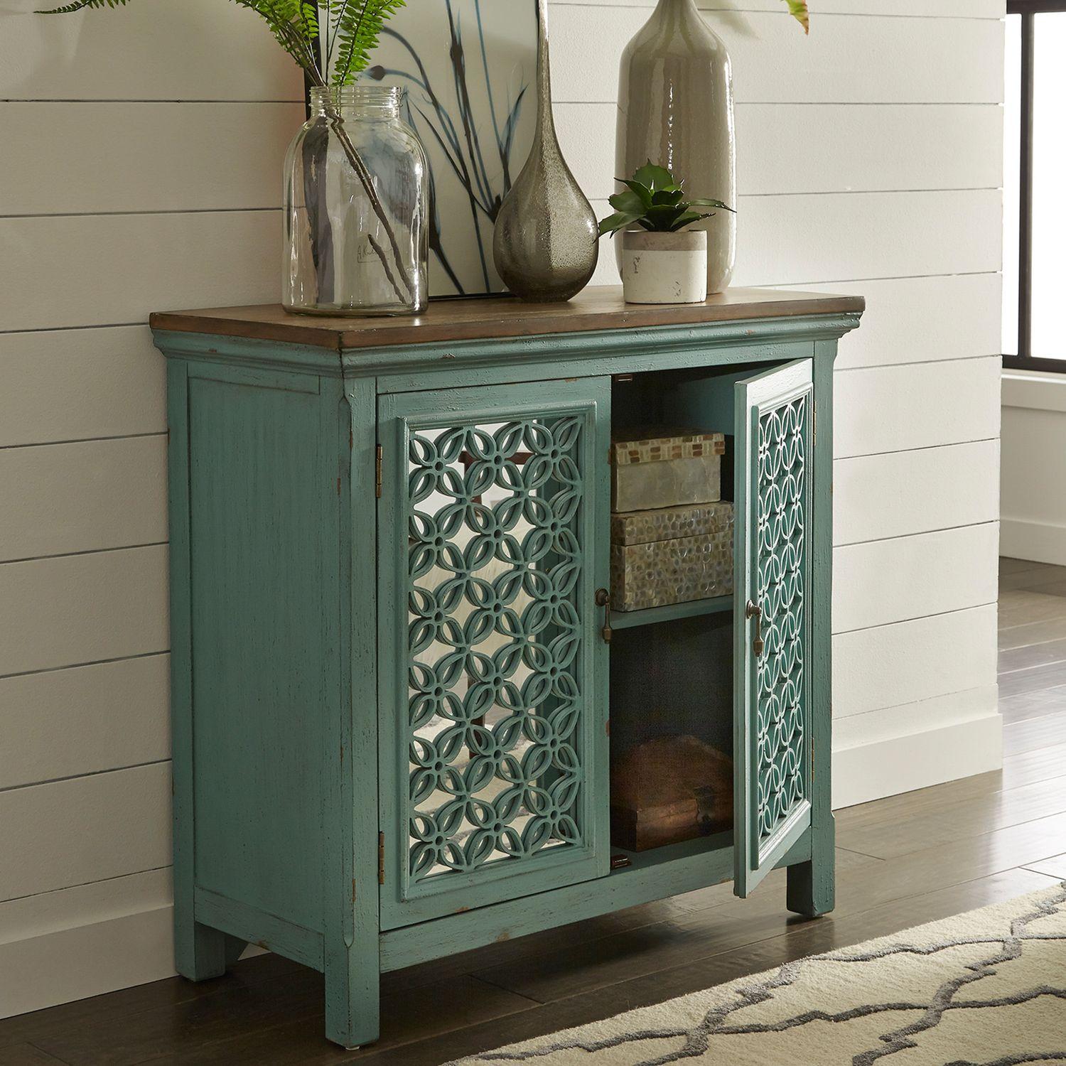 

                    
Liberty Furniture Kengsinton Cabinet Turquoise  Purchase 
