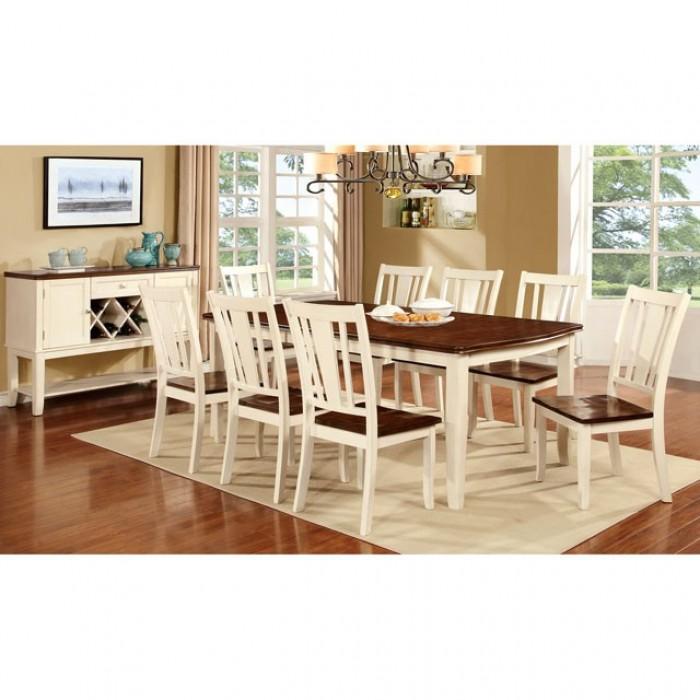 Transitional Dining Table Dover Dining Table CM3326WC-T CM3326WC-T in Vintage White, Cherry 