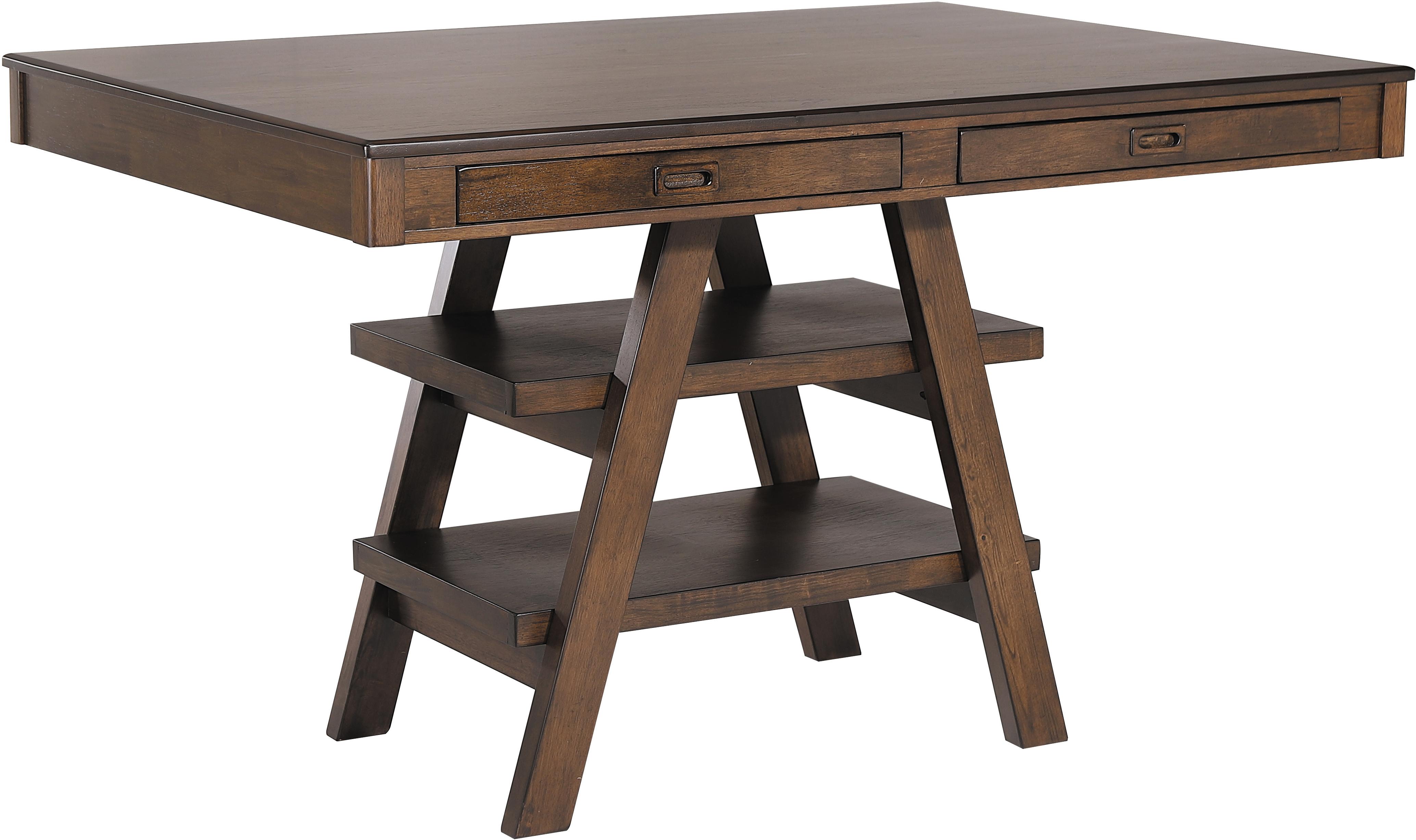 

    
Transitional Walnut Solid Hardwood Counter Height Table Coaster 115208 Dewey
