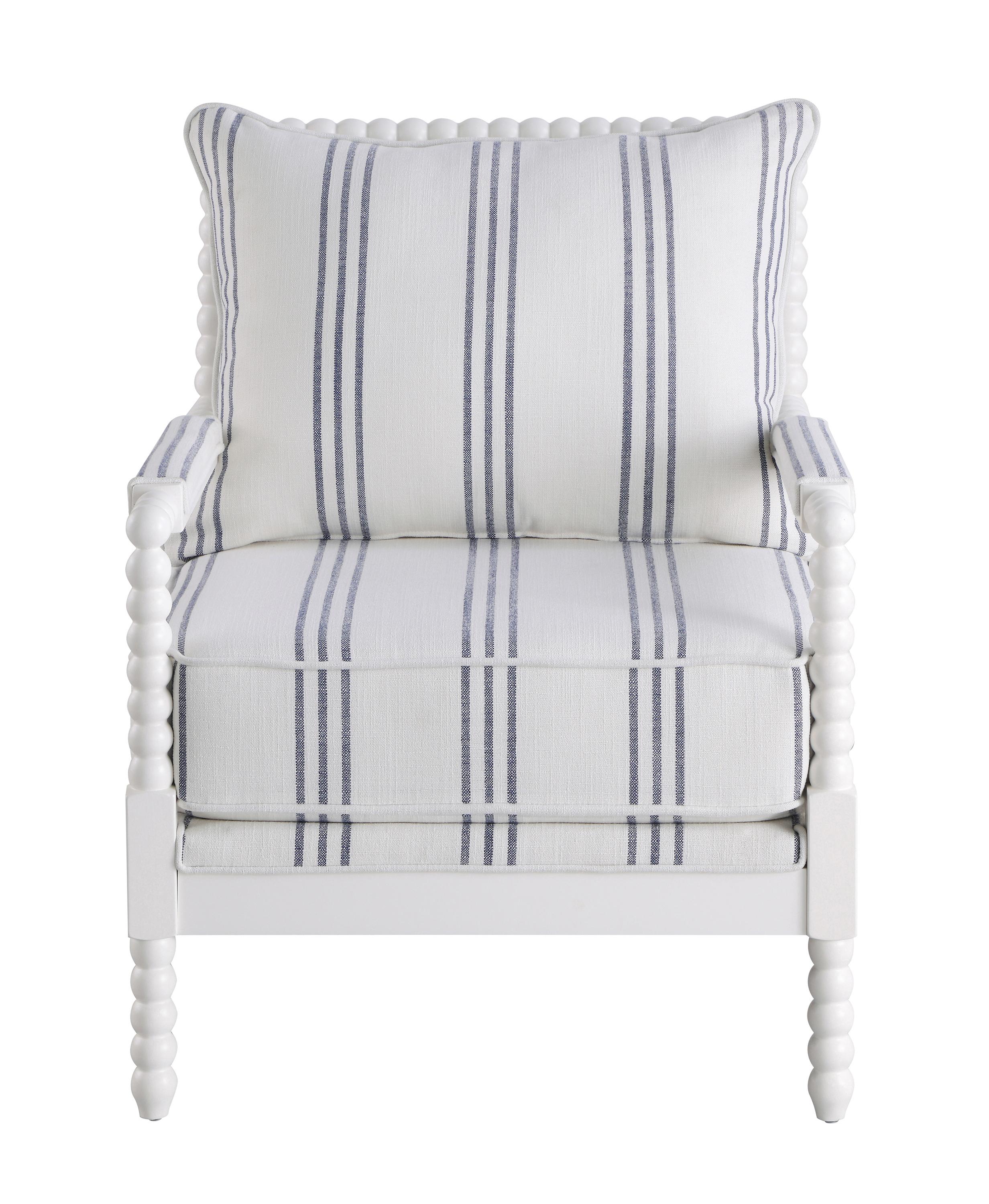 Transitional Accent Chair 903835 903835 in White 