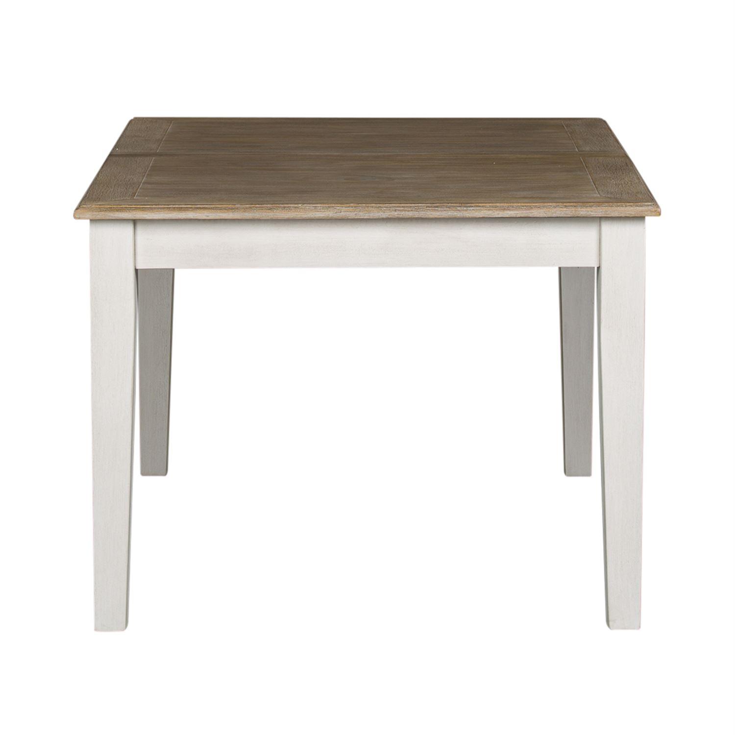 

    
171-T4078 Soft White Wash Finish Wood Dining Table Summerville (171-CD) Liberty Furniture
