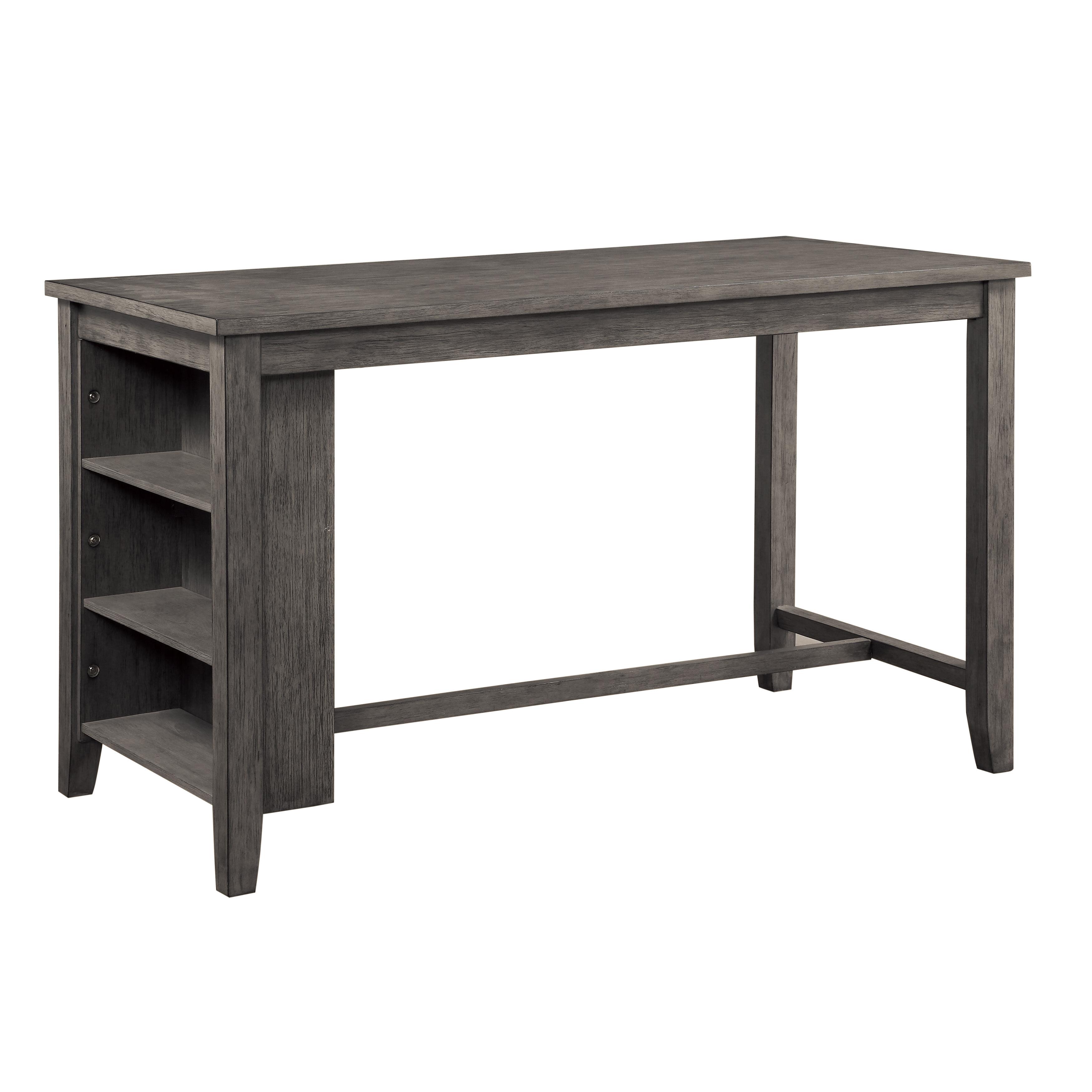 

    
Transitional Wire Brushed Gray Wood Counter Height Table Homelegance 5603-36 Timbre
