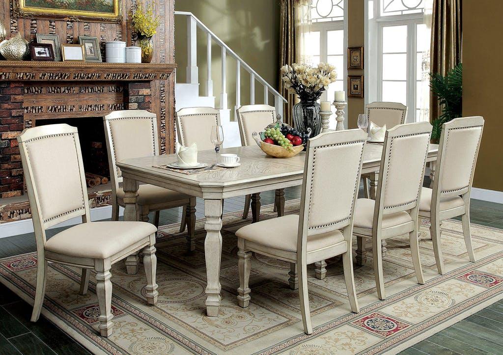 

    
Furniture of America HOLCROFT CM3600T Dining Table Antique White/Ivory CM3600T
