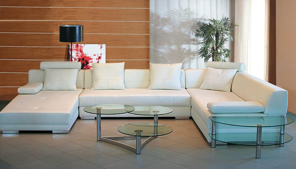 

    
White Bonded Leather Sectional Sofa Left VIG Divani Casa 3334 Contemporary

