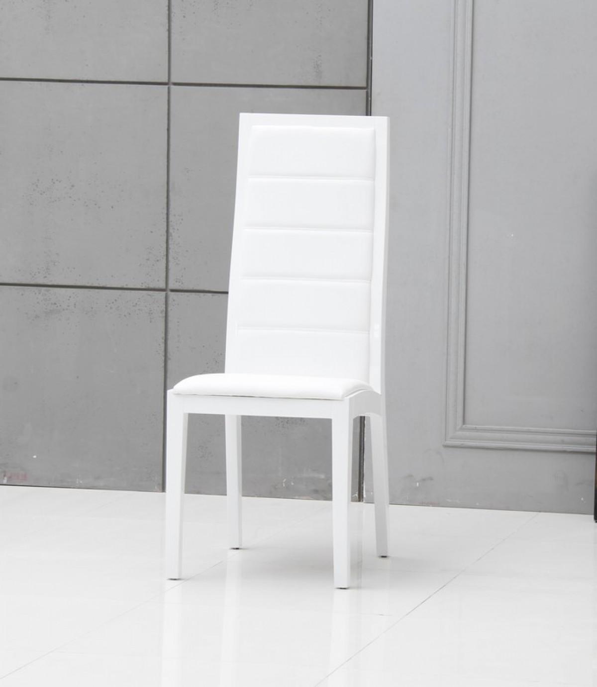 

    
White Leatherette Dining Chairs Set 2Pcs VIG Modrest Donna Contemporary
