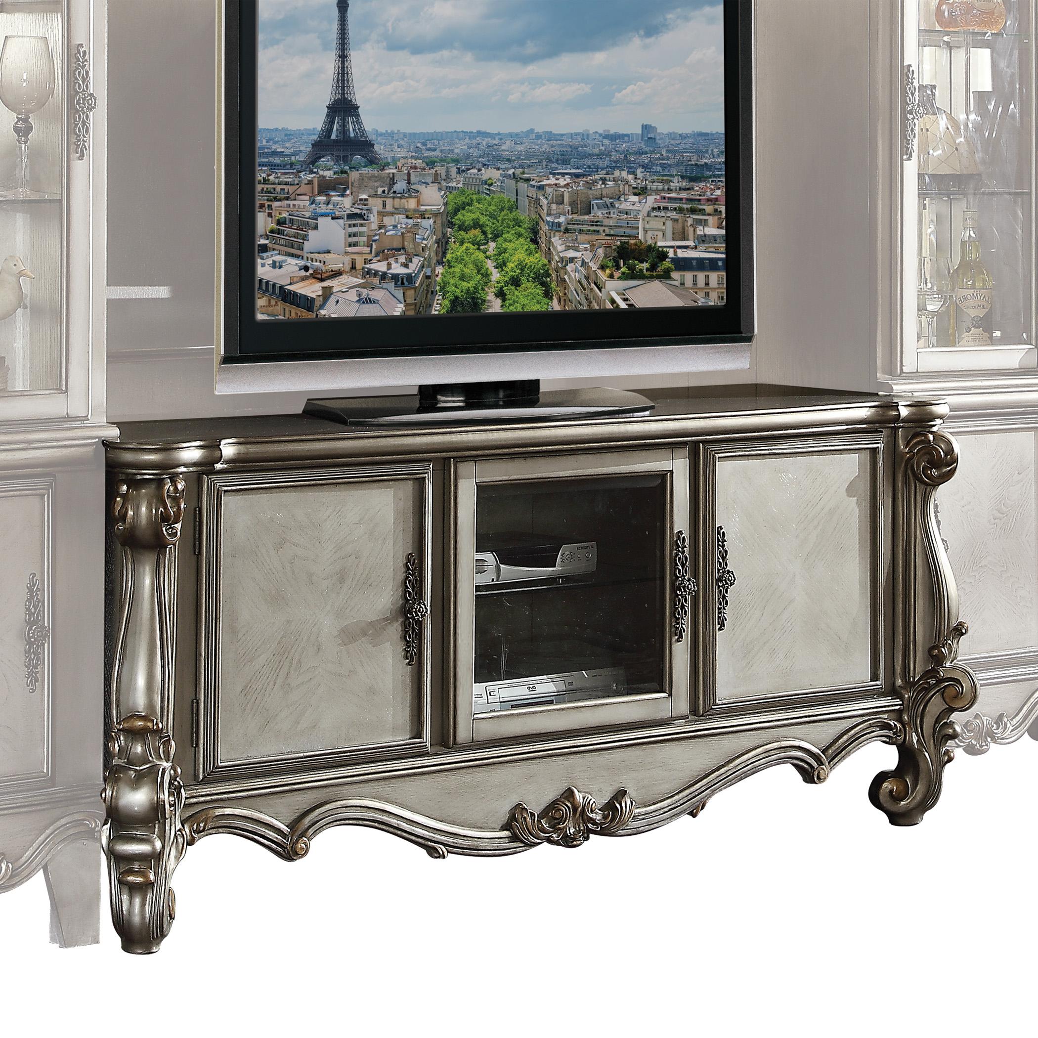 

        
Acme Furniture Versailles-91820-91824 TV Entertainment Center Platinum/Antique  0840412154157

