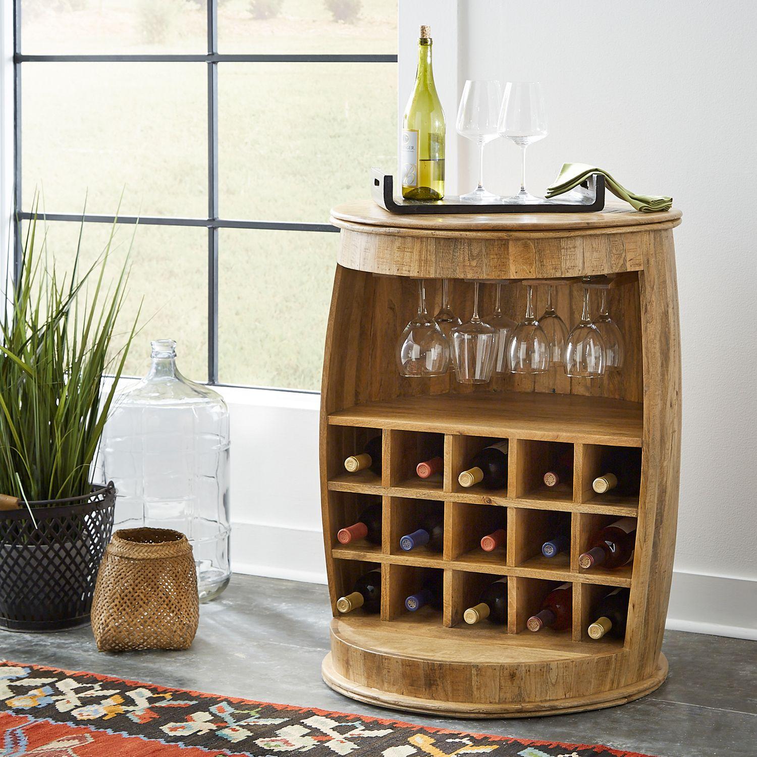 

    
Weathered Honey & Dark Bark Finishes Accent Wine Barrel Durango Liberty Furniture
