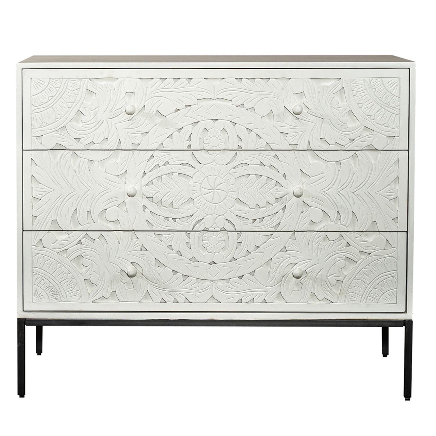 

    
Weathered White Finish Accent Cabinet  Woodlyn Liberty Furniture
