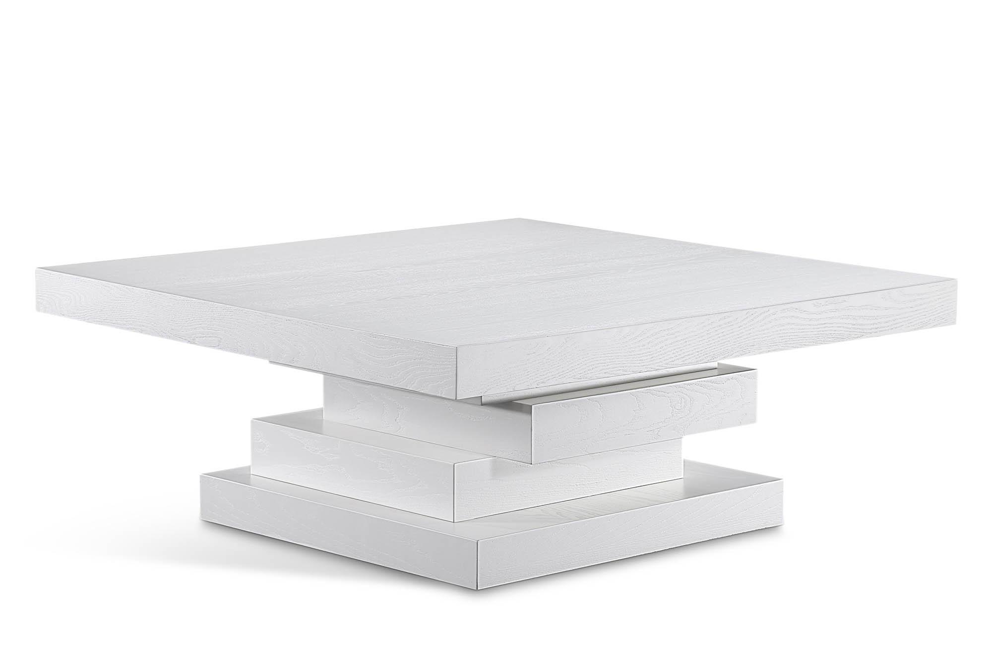 Contemporary, Modern Coffee Table WESTMOUNT 499White-CT 499White-CT in White 