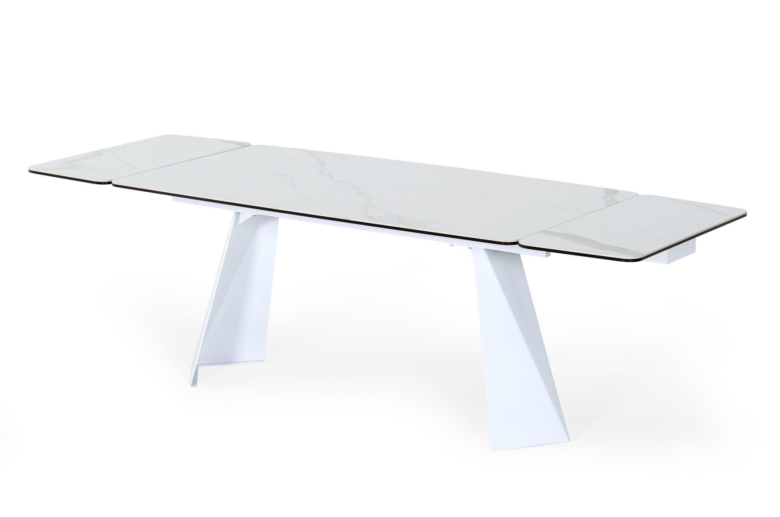 Contemporary, Modern Dining Table Encanto VGNS8762-DT in White, Gray 