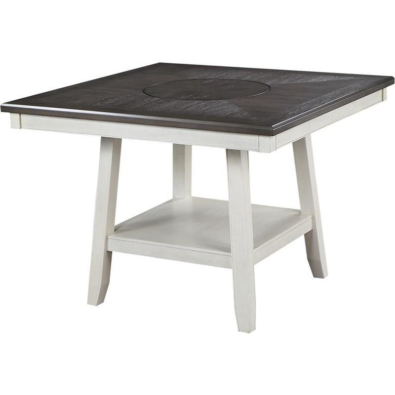 Contemporary, Vintage Counter Height Table Manning 2731CG-T-4848 in White 