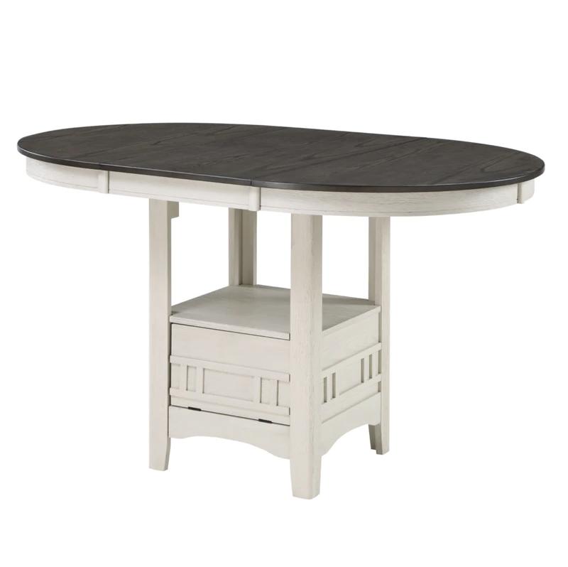 

    
White & Dark Gray Counter Height Table by Crown Mark Hartwell 2795CG-T-4260
