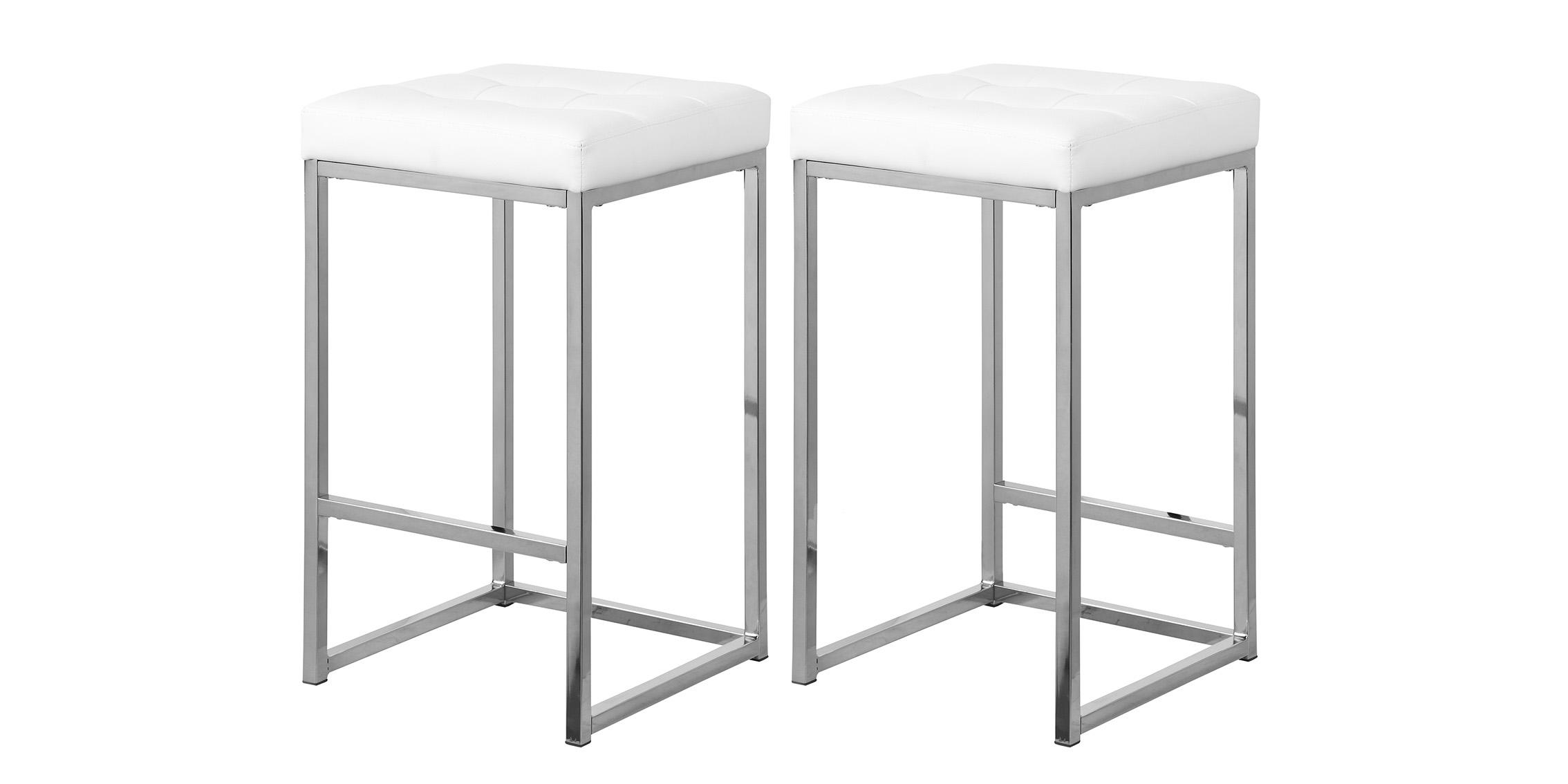 

    
Meridian Furniture NICOLA 905White Counter Stool Set Chrome/White 905White-C-Set-2

