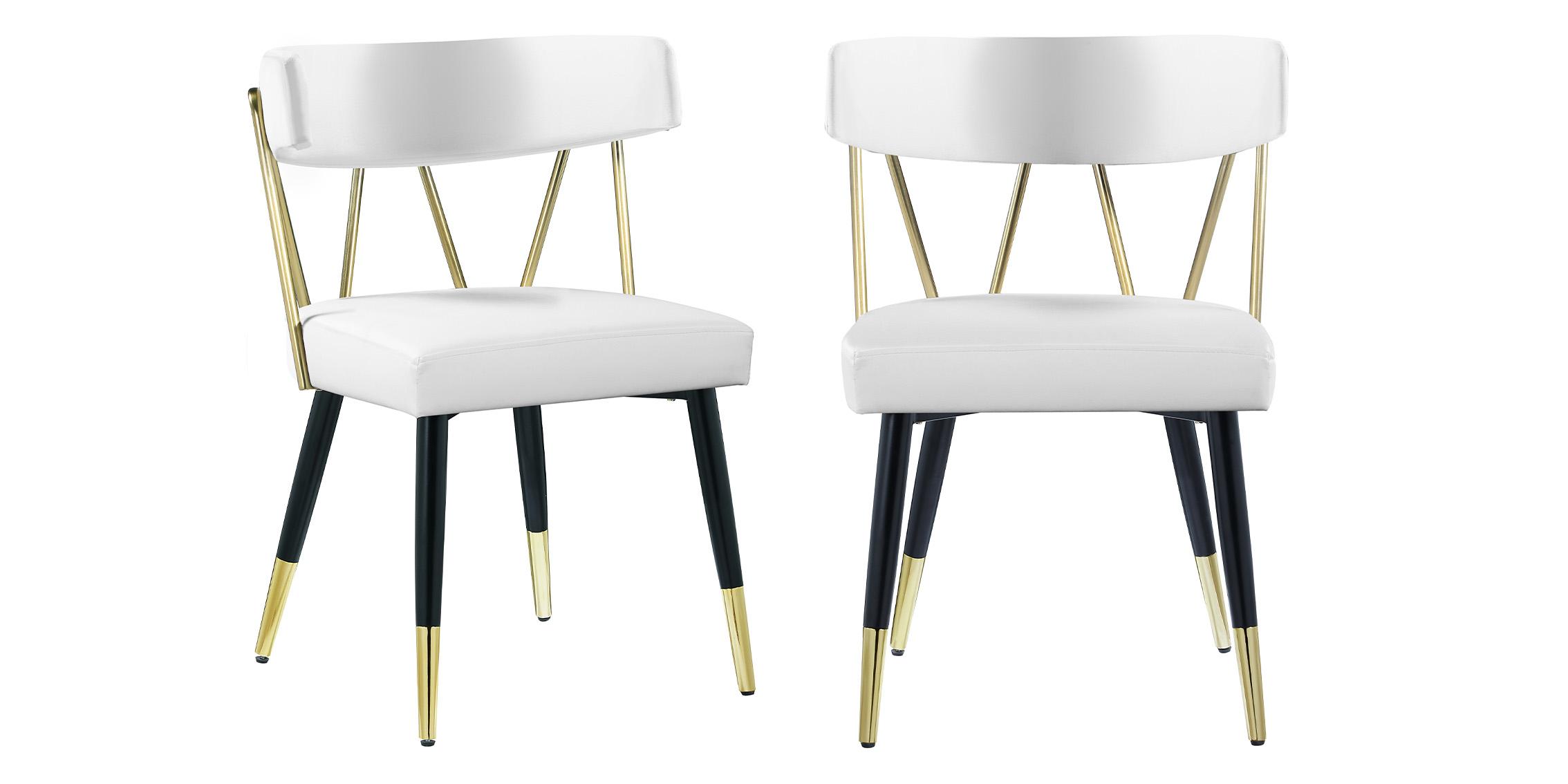 

    
Meridian Furniture RHEINGOLD 854White-C Dining Chair Set White/Gold 854White-C

