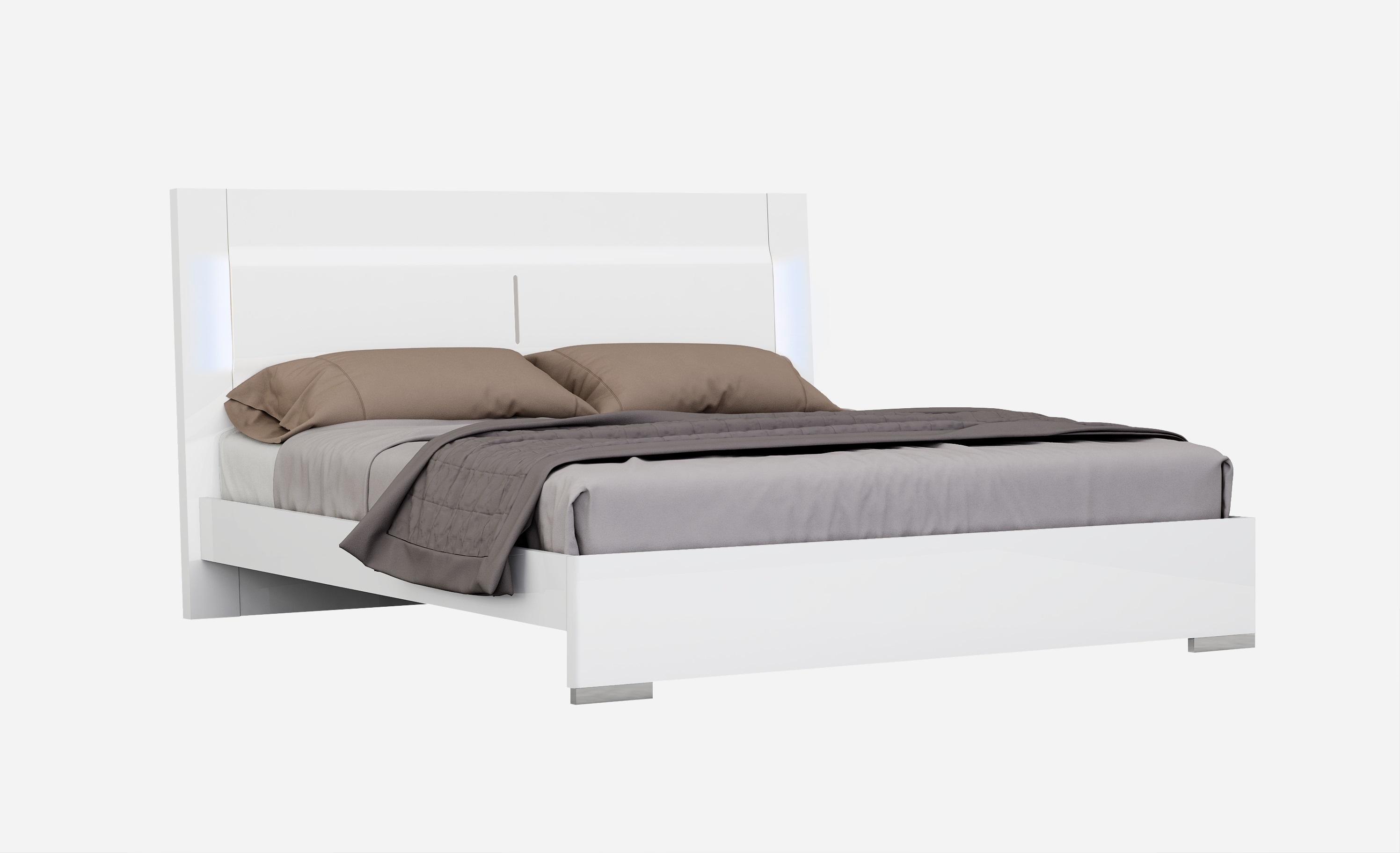 

    
White Lacquer Finish Queen Size Premium Bedroom Set 3Pcs Modern J&M Oslo
