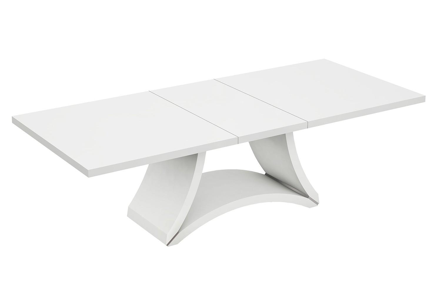 Contemporary Dining Table D313 D313-WHITE-TABLE in White 