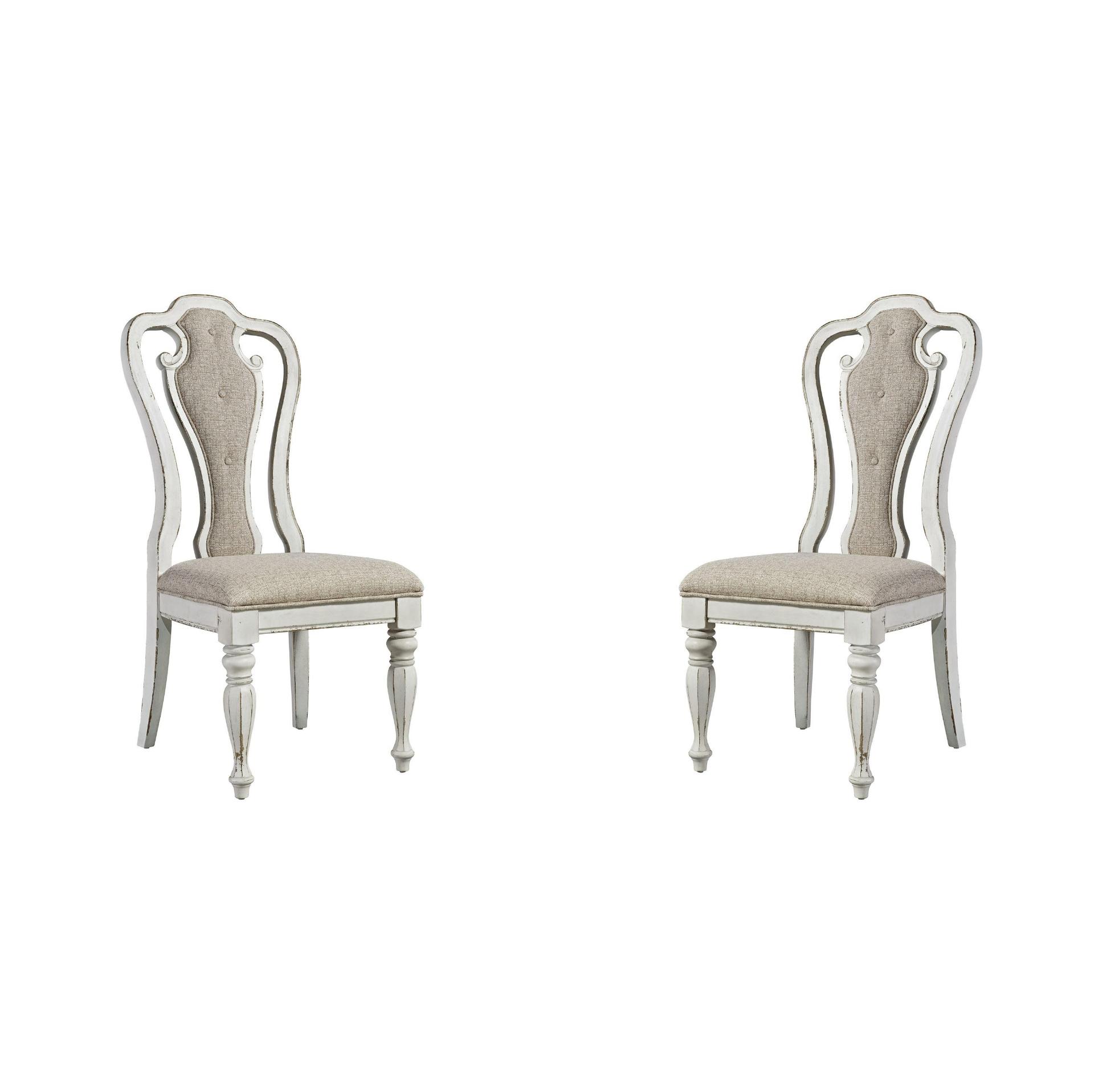 

    
244-C2501S-Set-2 Antique White Dining Side Chairs 2pcs Magnolia Manor (244-DR) Liberty Furniture
