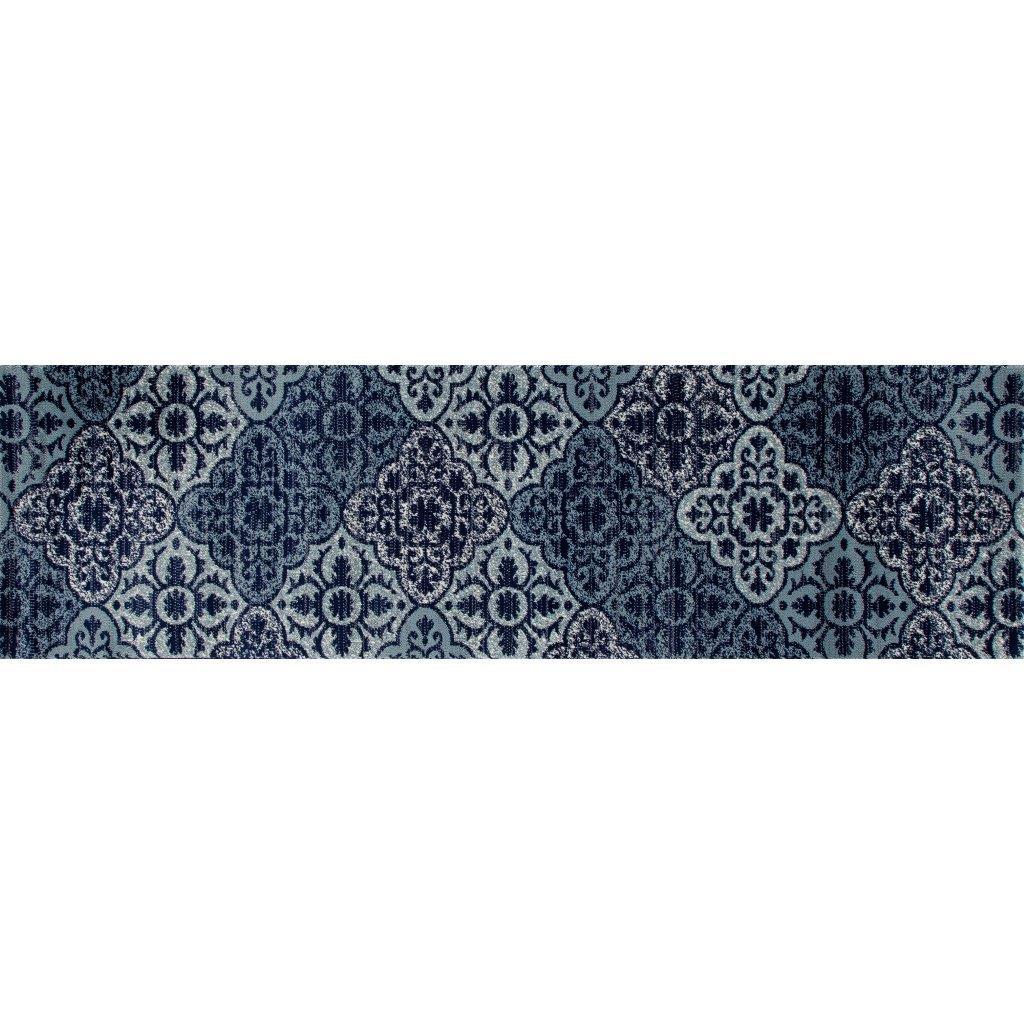 

    
Aberdeen Tilework Blue 2 ft. 2 in. x 7 ft. 7 in. Runner by Art Carpet
