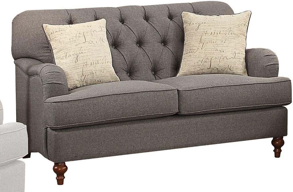 

    
Acme Furniture Alianza Sofa Loveseat and Chair Set Dark Gray Alianza 53690-Set-3
