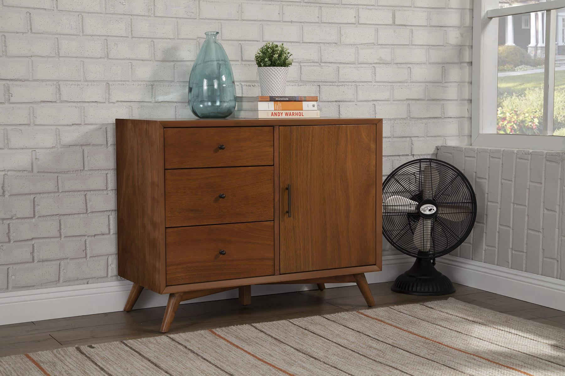 Contemporary, Modern Accent Cabinet Flynn 966-14 in Brown 