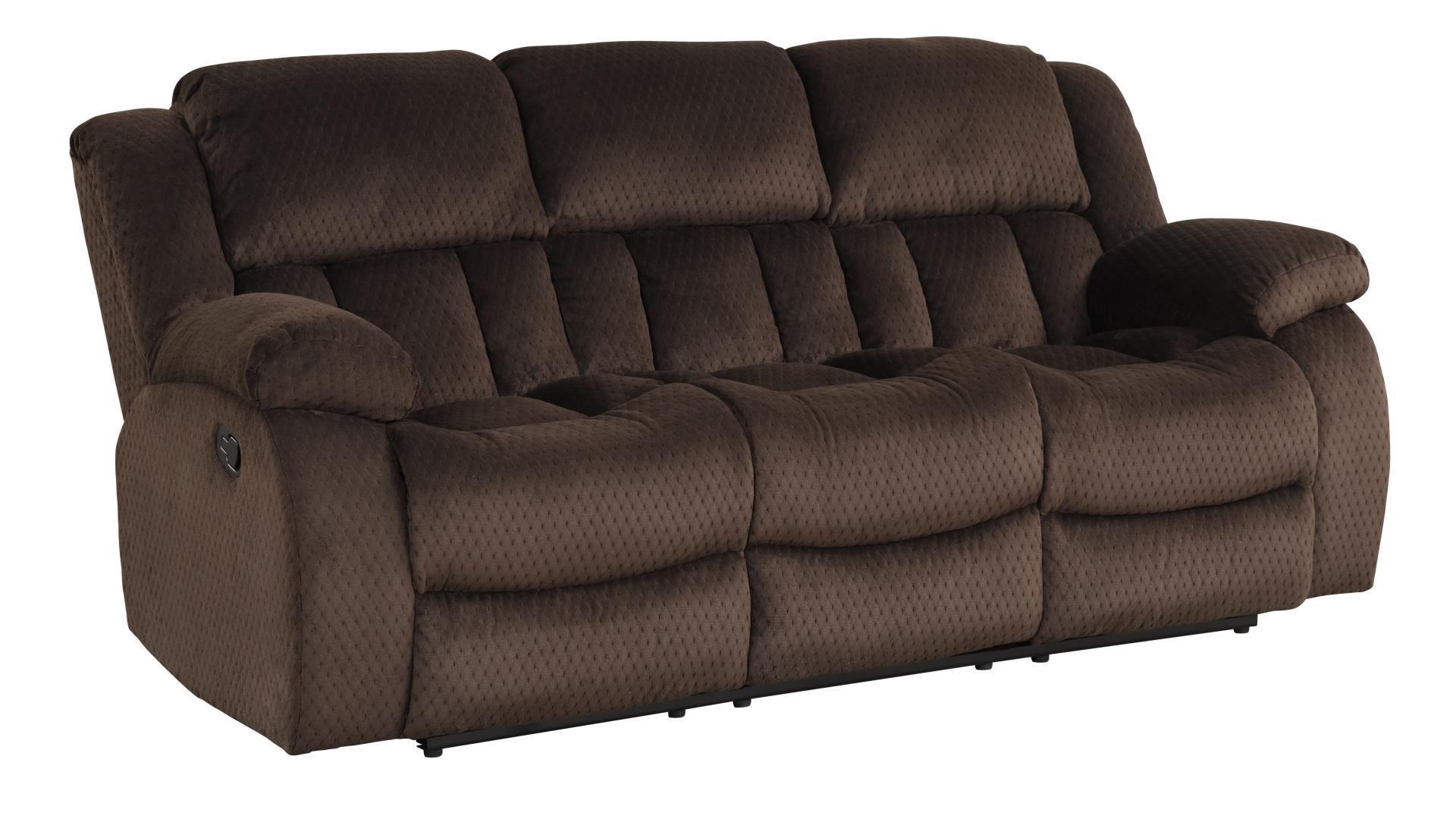 

    
Brown Chenille Manual Recliner Sofa Set 2Pcs ARMADA Galaxy Home Contemporary
