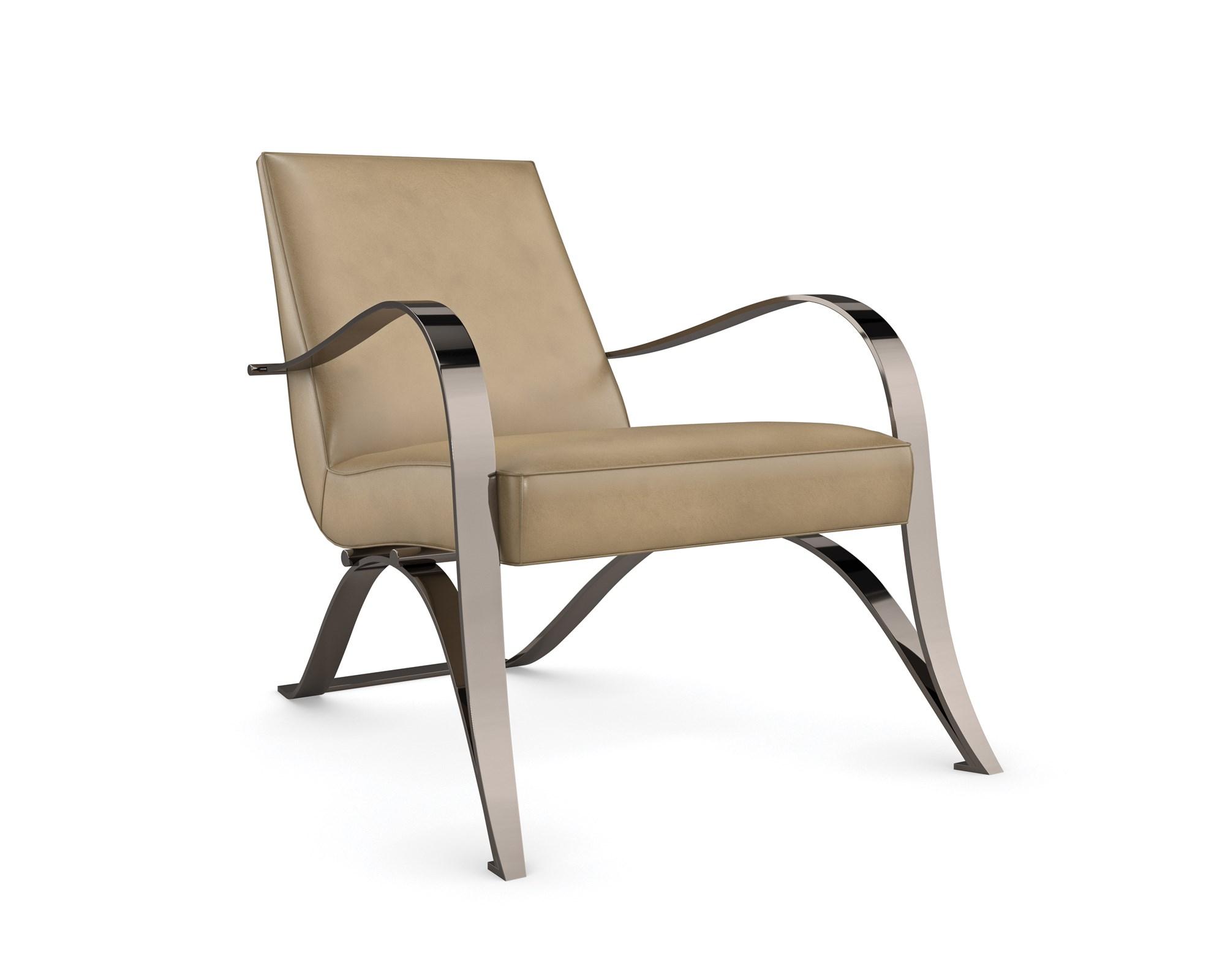 

    
Buttery Soft Nubuck Leather Accent Chair OPENING ACT by Caracole
