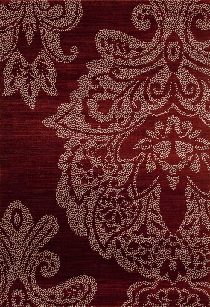 Transitional Area Rug Cachi Large OJAR000223 in Red 