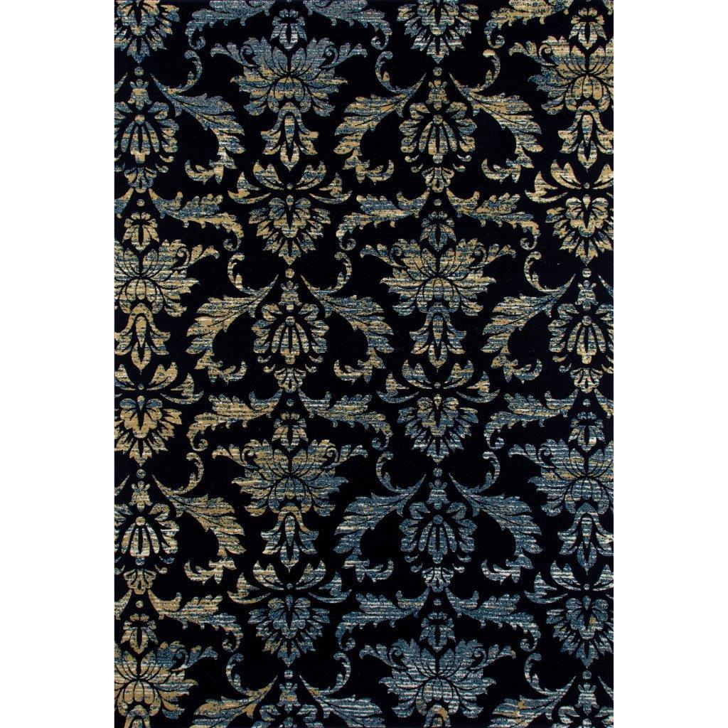 Transitional Area Rug Cachi Victorian OJAR0005123 in Navy 