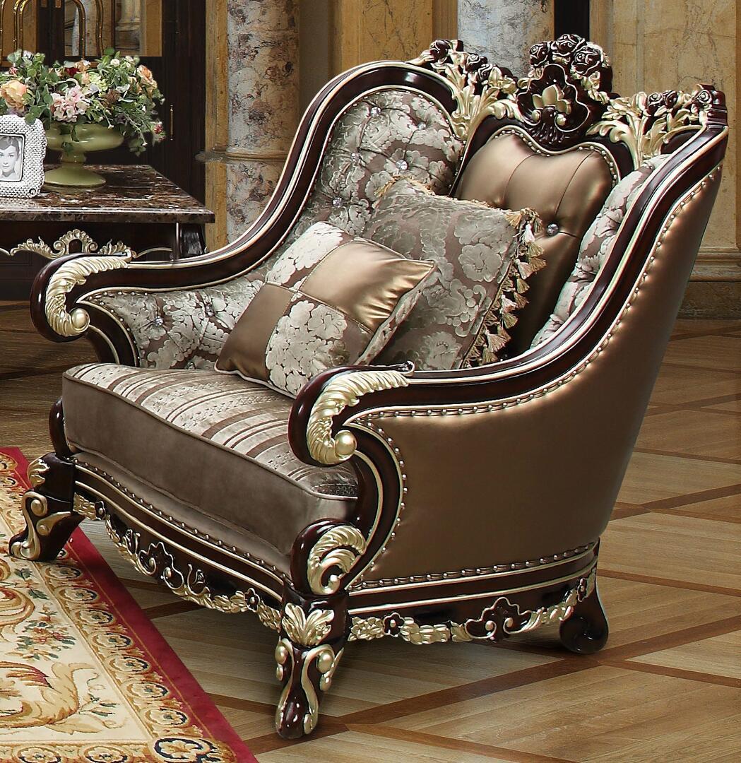

    
Cherry Finish Wood Armchair Traditional Cosmos Furniture Monica
