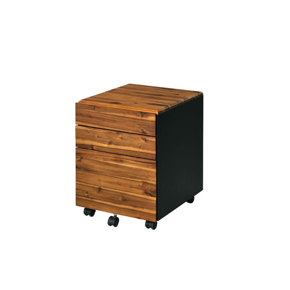 

    
Contemporary Oak & Black File Cabinet by Acme 92913 Jurgen
