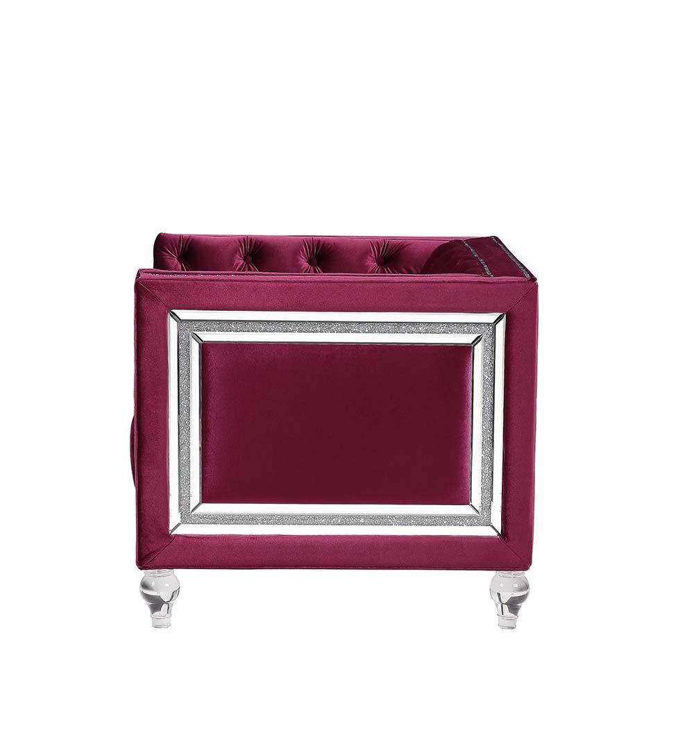 

    
Acme Furniture Heibero Loveseat Burgundy LV01401
