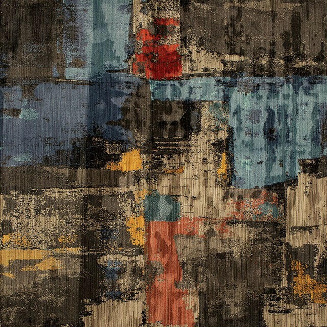 Contemporary Area Rug RG8163-M Wilhelm RG8163-M in Multi-Color Patterned 