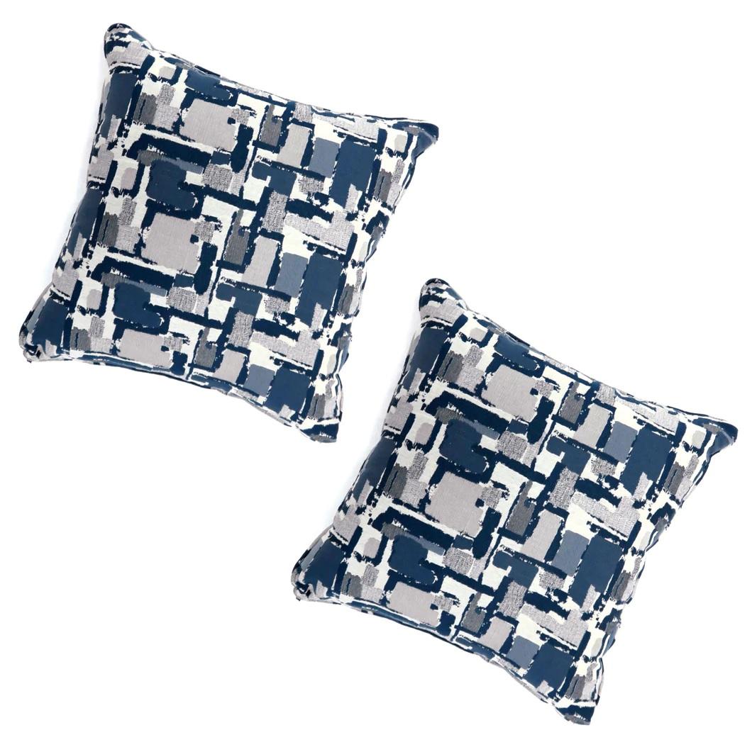 Contemporary Throw Pillow PL6003BL-L Concrit PL6003BL-L in Blue 