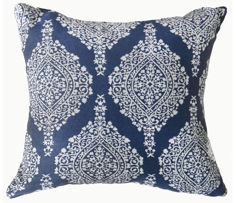 

    
Contemporary Blue Polyester Throw Pillows Set 2pcs Furniture of America PL670-2PK Ida
