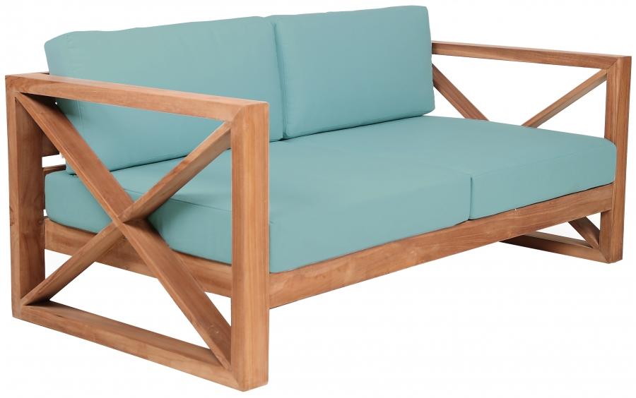 

        
15145698721236Contemporary Blue Wood Fabric Patio Sofa Meridian Furniture Anguilla 352SeaBlue-S
