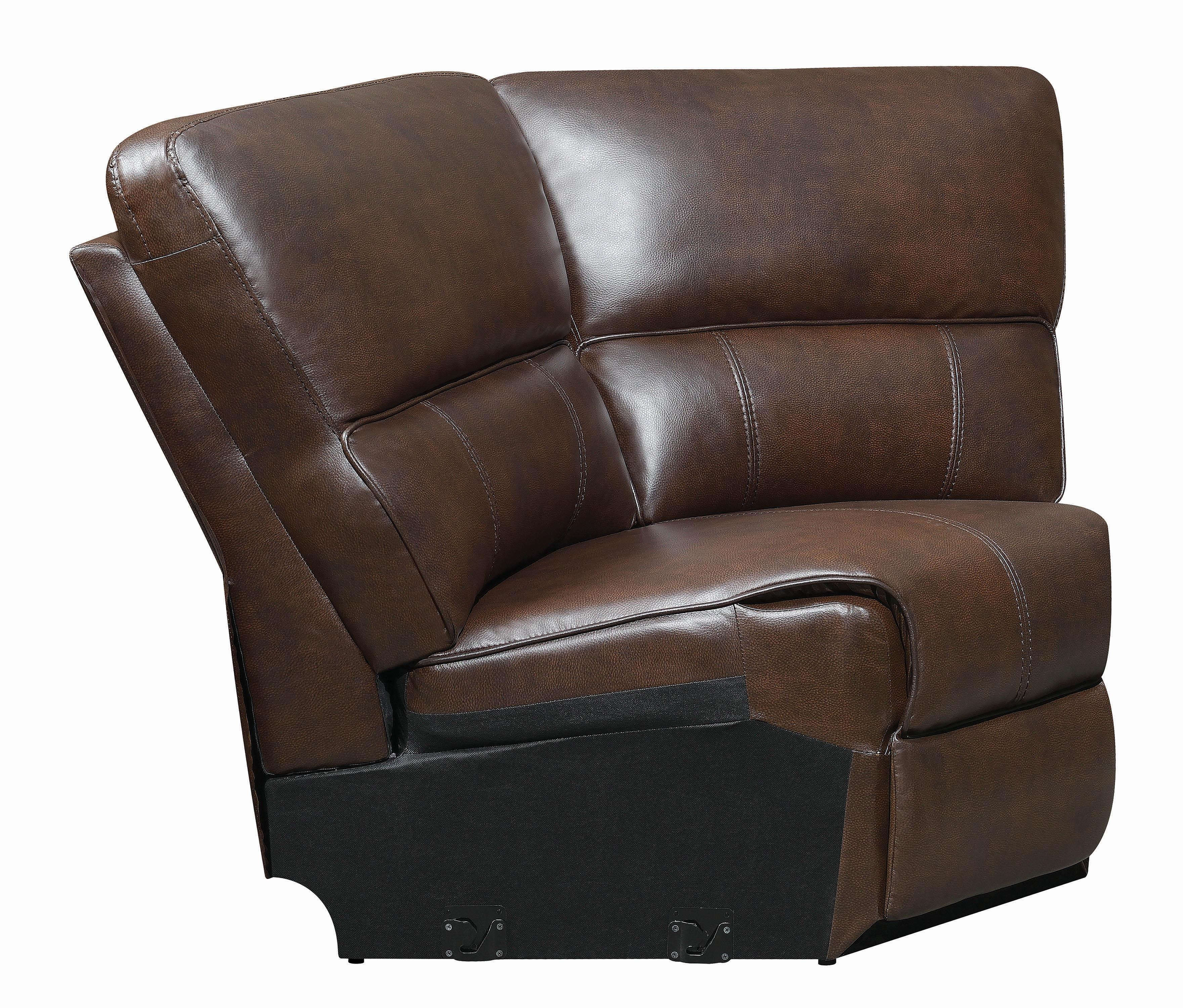 

    
Coaster Channing 6pc power sectional Brown 650180
