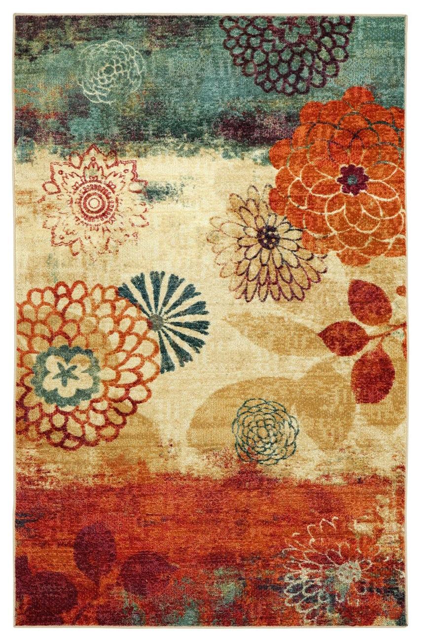 Contemporary Area Rug RG8152-S Greenville RG8152-S in Multi, Floral 