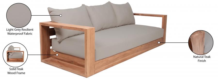 

        
21324626426524Contemporary Gray Wood Fabric Patio Sofa Set 4PCS Meridian Furniture Tulum 353Grey-S-4PCS
