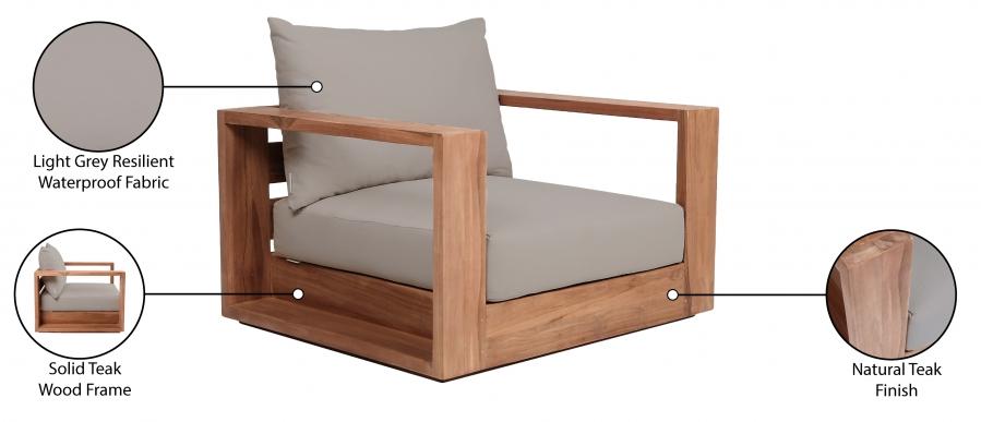 

    
353Grey-S-4PCS Meridian Furniture Patio Sofa Set
