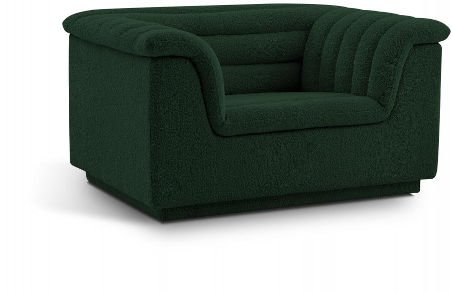 

    
Contemporary Green Engineered Wood Chair Meridian Furniture Cascade 191Green-C
