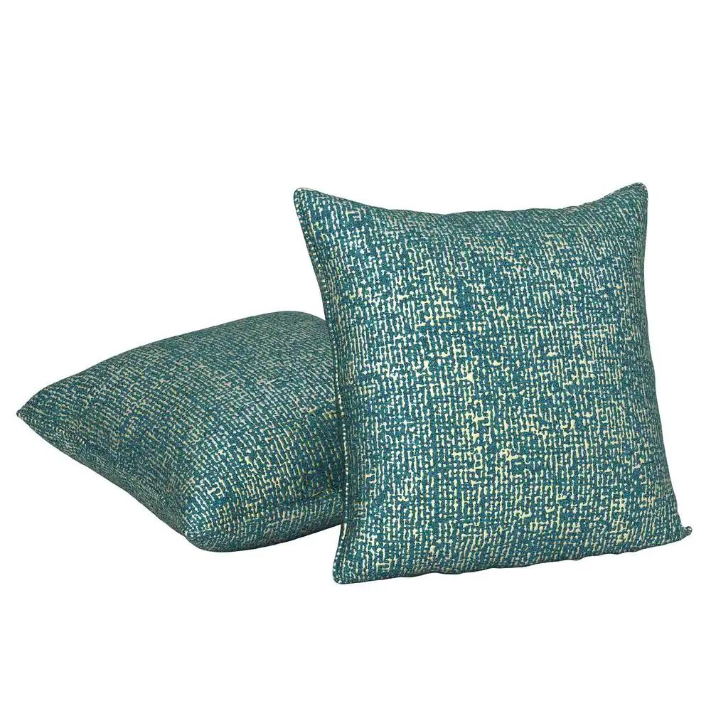 Contemporary Accent Pillow PL8061-2PK Leyla PL8061-2PK in Green 