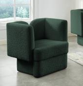

    
Contemporary Green Wood Fabric Chair Meridian Furniture Marcel 616Green-C
