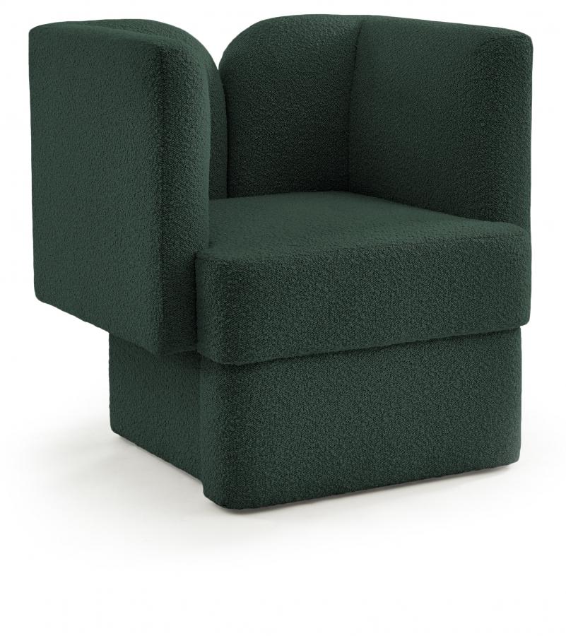 

    
Contemporary Green Wood Fabric Chair Meridian Furniture Marcel 616Green-C
