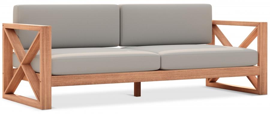 

    
Contemporary Grey Wood Fabric Patio Sofa Meridian Furniture Anguilla 352Grey-S
