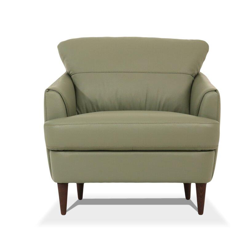 

    
Contemporary Moss Green Leather Chair by Acme Helena 54572
