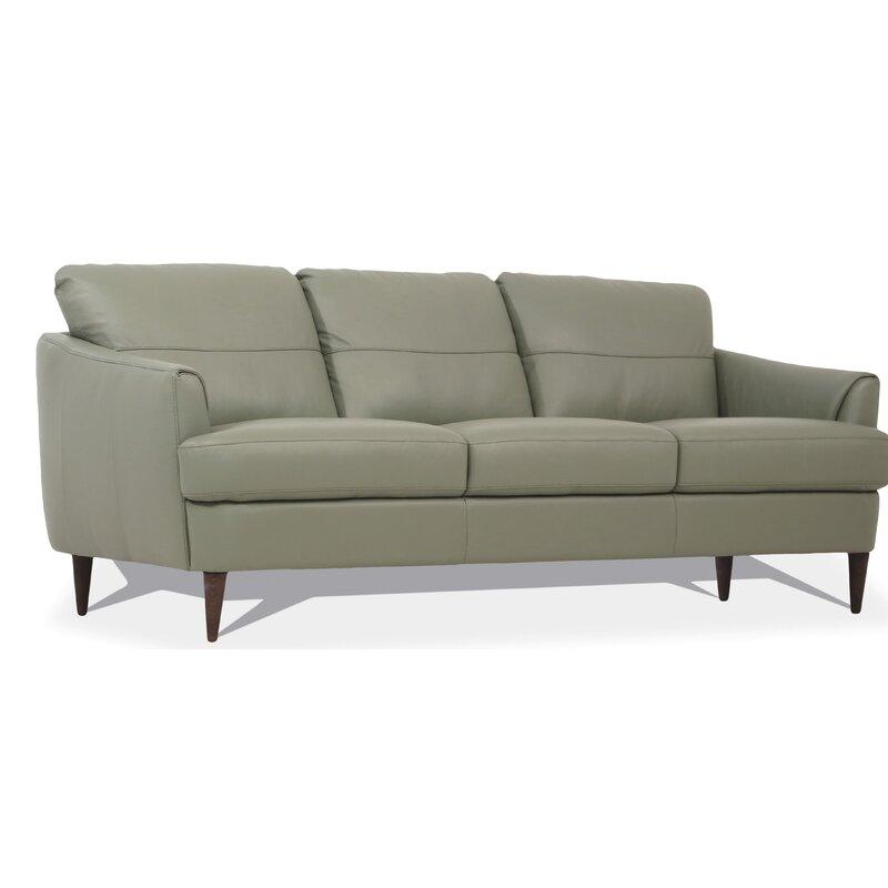 Contemporary Sofa Helena 54570 in Moss Leather