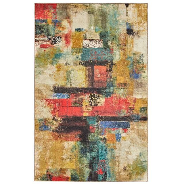 

    
Contemporary Multi-color Polyester 5' x 8' Area Rug Furniture of America RG8197-S Hollie
