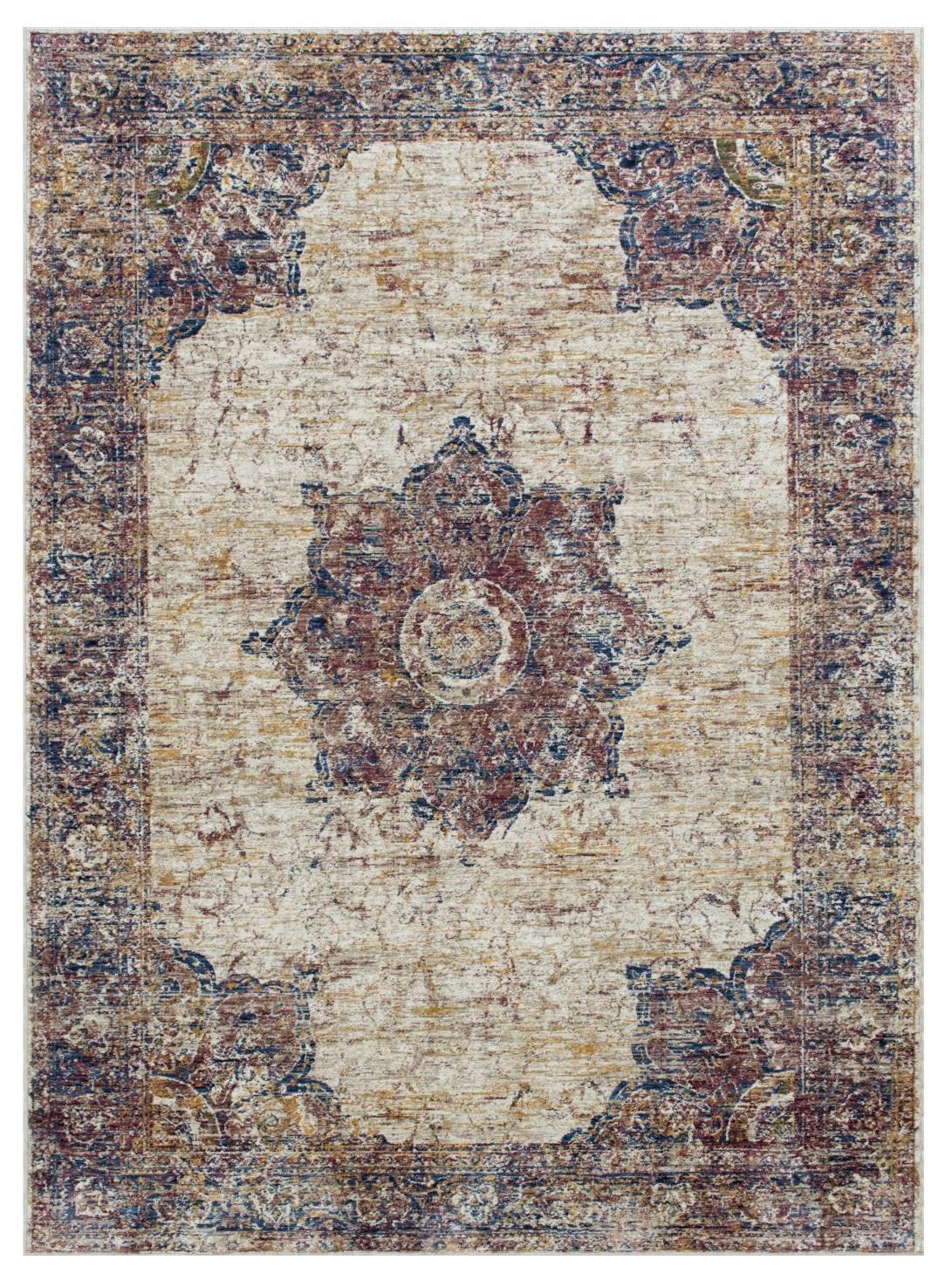

    
Contemporary Multi Color Polyester 5'x7' Area Rug Furniture of America RG5200 Payas
