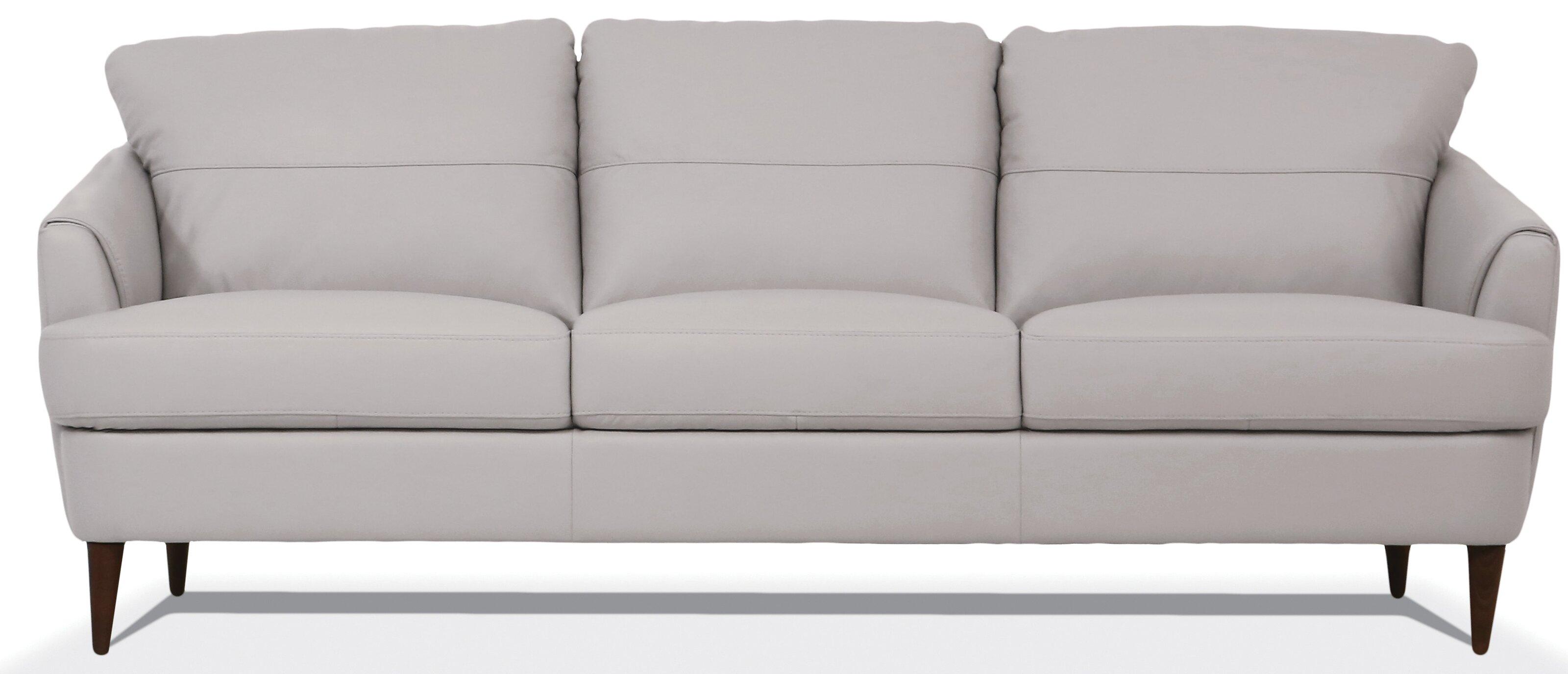 

    
Contemporary Pearl Gray Leather Sofa by Acme Helena 54575
